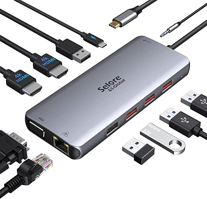 USB C HUB Type C Splitter 11 in 1 TR00071