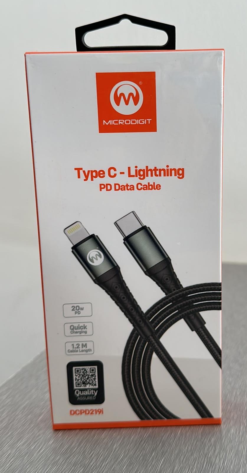 Data Cable Microdigit Dcpd219i Type-C to Lightning for iPhone TR00254