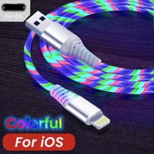 Heemax Glowing Cable Mobile Phone Charging Cables USB to iP