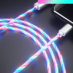 Heemax Glowing Cable LED Light Mobile Phone Charging Cables USB to Type-C 2m TR00296